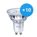 Voordeelpak 10x Philips Corepro LED Spot GU10 PAR16 4W 345lm 36D - 830 Warm Wit | Dimbaar - Vervangt 50W